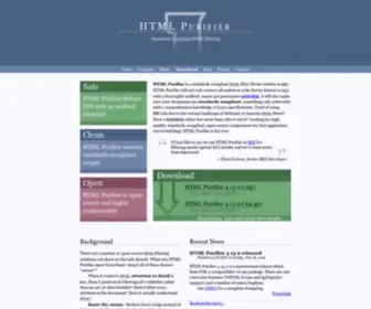 HTMlpurifier.org Screenshot