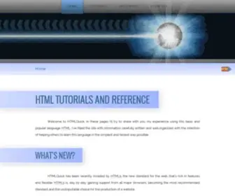 HTMlquick.com(HTML tutorials and reference) Screenshot