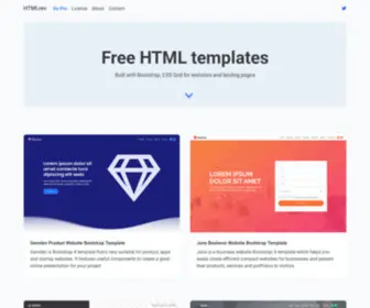 HTMlrev.com(Free HTML Templates by HTMLrev) Screenshot