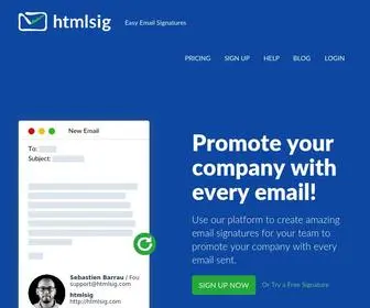 HTMlsig.com(Email HTML Signature Generator) Screenshot