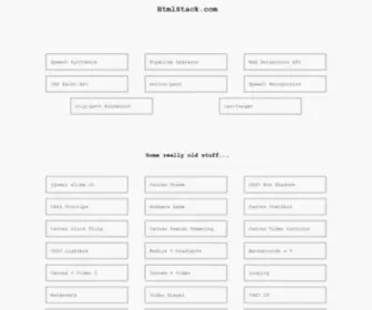 HTMLstack.com(Various HTML) Screenshot