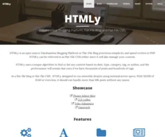 HTMLY.com(PHP Blogging Platform) Screenshot