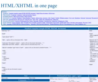 HTM.su(HTML/XHTML in one page) Screenshot