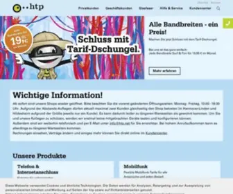 HTP-Tel.de(Internet, Telefon & Mobil für Hannover, Hildesheim, Hameln, Braunschweig, Peine und Wolfenbüttel) Screenshot
