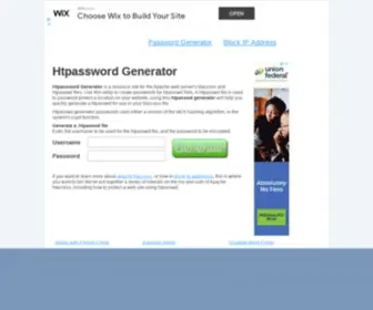 Htpasswdgenerator.net(Htpasswd Generator) Screenshot