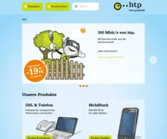 HTP.com(Internet, Telefon & Mobil für Hannover, Hildesheim, Hameln, Braunschweig, Peine und Wolfenbüttel) Screenshot