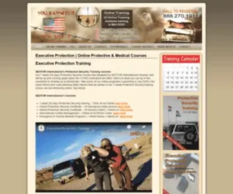 HTPscourse.com(Online Executive Protection Course Tactical Medical & Evasive Driving Training) Screenshot