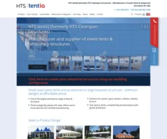 HTS-Tentiq.us(Event Tent Manufacturer & Temporary Structure Sales) Screenshot