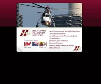 HTshelicopters.com(Helicopter Transport Services) Screenshot