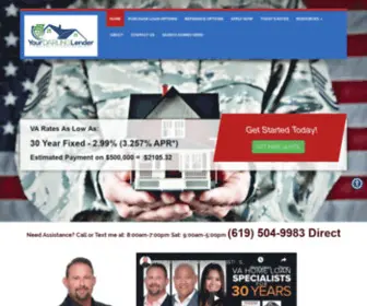 HTshomeloans.com(VA, FHA, Conv., 1st Time Homebuyer in San Diego, California) Screenshot