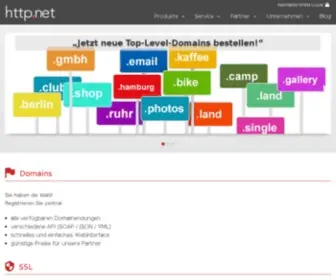 HTTP.net(Ihr Partner für Domain) Screenshot