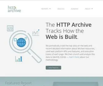 HTtparchive.org(The HTTP Archive Tracks how the web) Screenshot