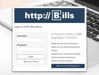 HTTpbills.com(User Panel) Screenshot