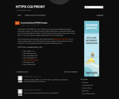 HTTPScgiproxy.com(HTTPS CGI PROXY) Screenshot