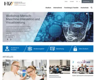 HTW-Dresden.de(Hochschule für Technik und Wirtschaft) Screenshot