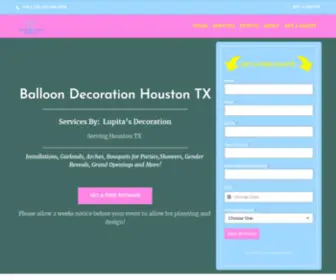 HTxballoondecoration.com(Balloon Decoration Houston) Screenshot