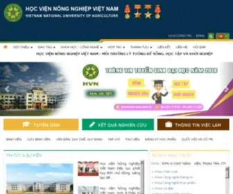 Hua.edu.vn(Truong dai hoc Nong Nghiep Ha Noi) Screenshot