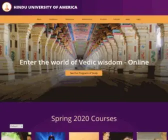 Hua.edu(Hindu University of America) Screenshot