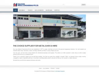 Huaguan.com.sg(Hua Guan Metal & Engineering Pte Ltd) Screenshot