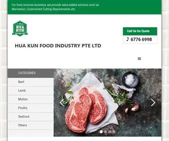 Huakunfood.com.sg(Hua Kun Food) Screenshot