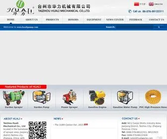 Hualipump.com(Taizhou Huali Mechanical Co) Screenshot