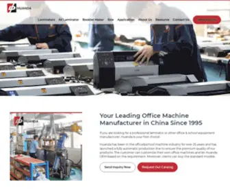 Huandaoffice.com(Your Leading Office Machine Manufacturer in China Since 1995) Screenshot