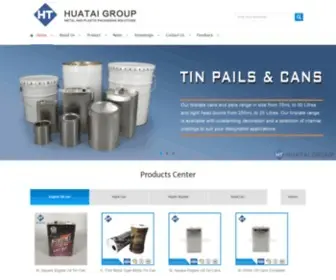 Huatai-Group.com(Metal and plastic packaging solutions) Screenshot