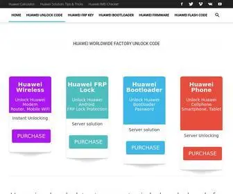 Huaweicalculator.com(Our online Huawei code calculator) Screenshot