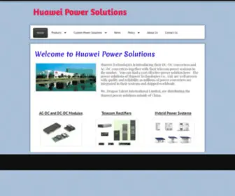 Huaweipowersolutions.com(Huawei Power Solutions) Screenshot