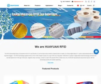 Huayuansh.com(HUAYUAN RFID) Screenshot