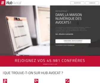 Hub-Avocat.fr(Hub Avocat est la 1ère plateforme de services dédiée aux avocats) Screenshot