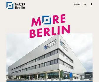 Hub27-Berlin.de(Hub27 Berlin) Screenshot