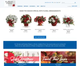 Hubbardflorist.com(Bristol Florist) Screenshot