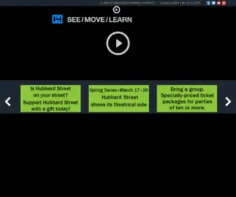 Hubbardstreetdance.org(Hubbard Street Dance Chicago) Screenshot