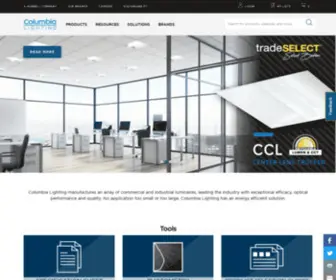 Hubbellindustrial.com(Columbia Lighting) Screenshot