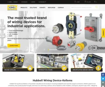 Hubbellwiringsystems.com(Hubbell Wiring Device) Screenshot
