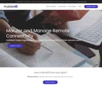 Hubbleiq.com(HubbleIQ for Remote Work Connectivity) Screenshot