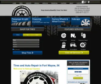 Hubcapexpress.com(Auto Repair & Tire Shop in Fort Wayne) Screenshot