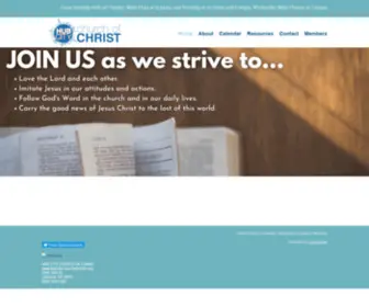 Hubcitychurchofchrist.org(‹) Screenshot