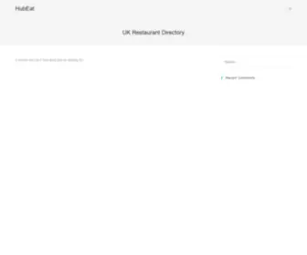 Hubeat.co.uk(UK Restaurant Directory) Screenshot