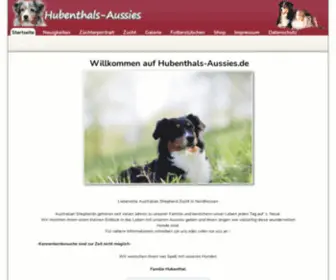 Hubenthals-Aussies.de(Hubenthals Aussies) Screenshot