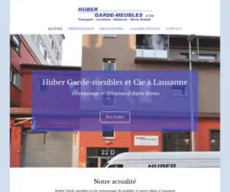 Huber-Garde-Meubles.ch(Garde) Screenshot