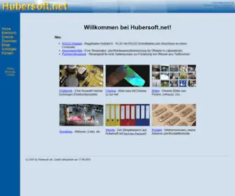 Hubersoft.net(Homepage von Johannes Huber) Screenshot