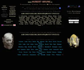 Hubert-Brune.de(Wissenschaftliches, Wirkliches, Wertvolles, HB, die Enzyklopädie) Screenshot