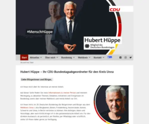 Huberthueppe.de(Hubert Hüppe) Screenshot