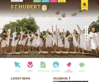 Huberts.org(St Hubert Catholic High School Girls serves 9) Screenshot