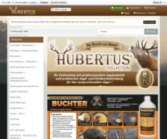 Hubertus-Collection.de(Onlineshop mit Jagdzubehör und praktischer Jagd) Screenshot