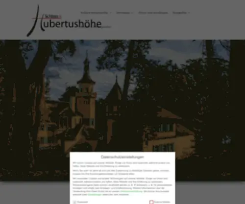 Hubertushoehe.de(Schloss Hubertushöhe) Screenshot