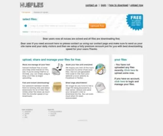 Hubfiles.pw(Upload Files) Screenshot