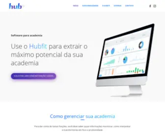 Hubfit.com.br(Hubfit Software para Academia) Screenshot